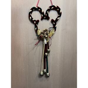 Disney Velvet Mickey Ears Jingle Bells Wall Hanging Door Knob Chimes